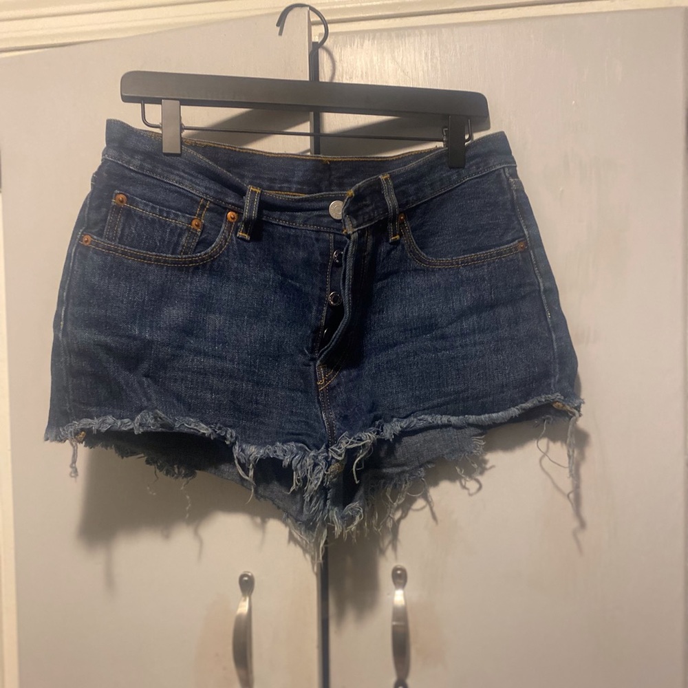 Levi Dark Wash Denim Jean Short